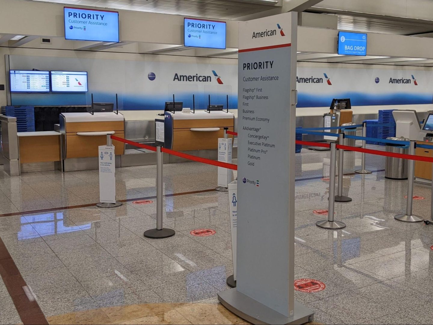 flagship first boarding area