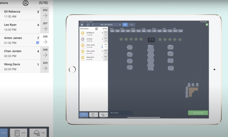 TouchBistro’s reservations add-on