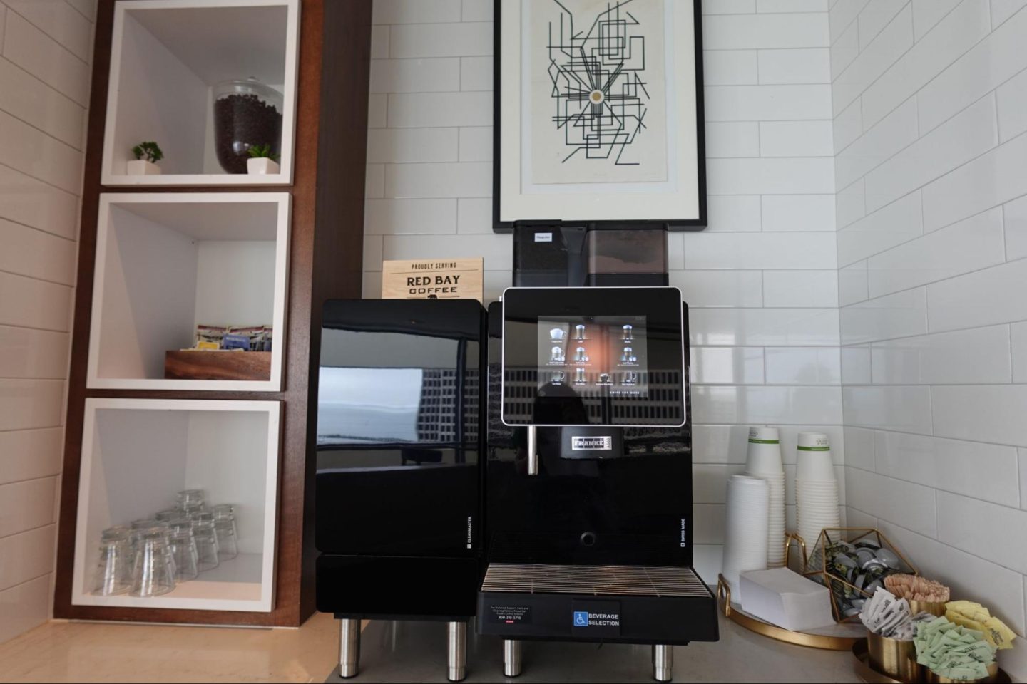 Hyatt Regency Club San Francisco rotating espresso machine