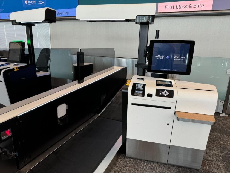 Alaska Airlines automated bag drop