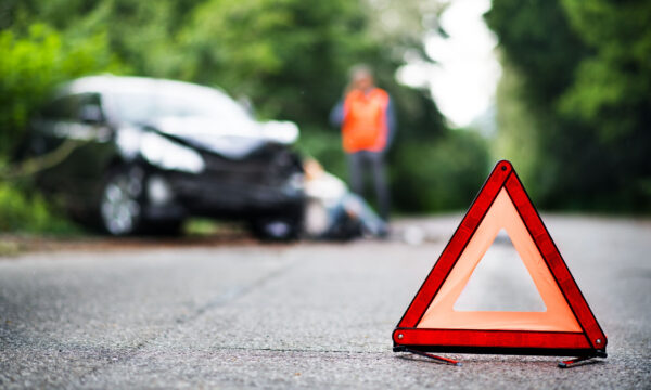 Triangle, Person, Car