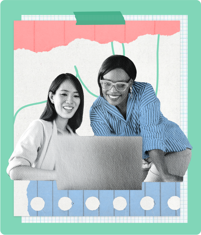 Nerds looking at a laptop screen