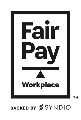 Fair Pay Workplace backed by SYNDIO logo