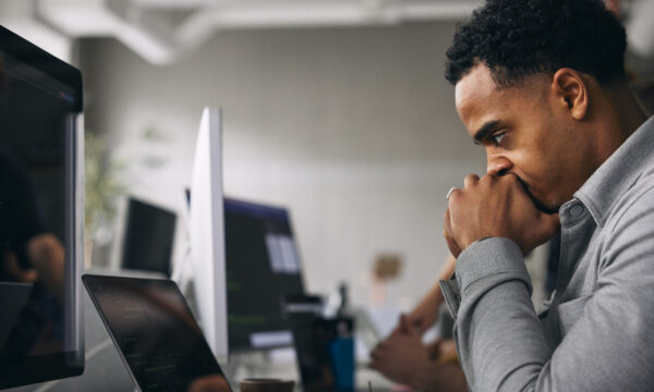 Person at computer