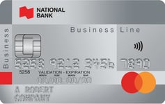National Bank Business Line Mastercard card