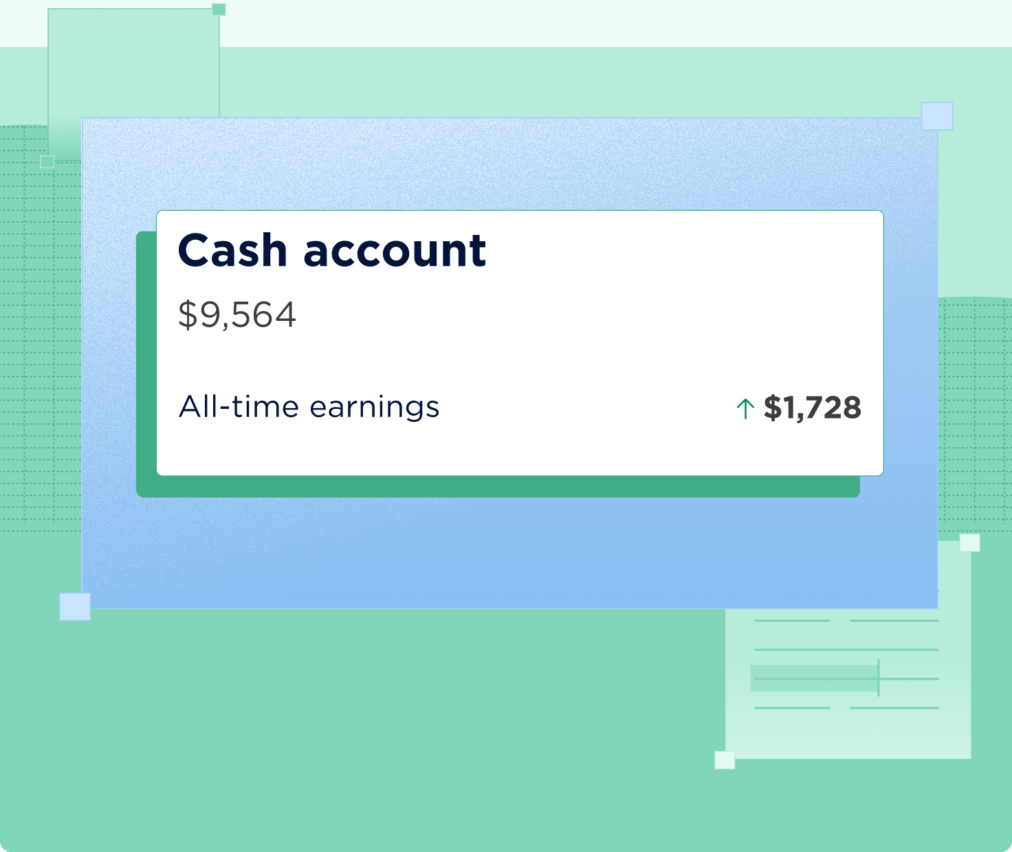 Cash account balance