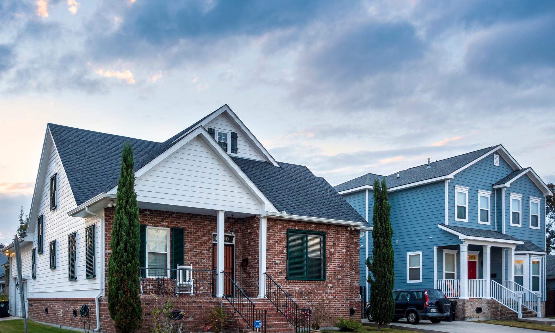 Neighborhood, Suburb, Car