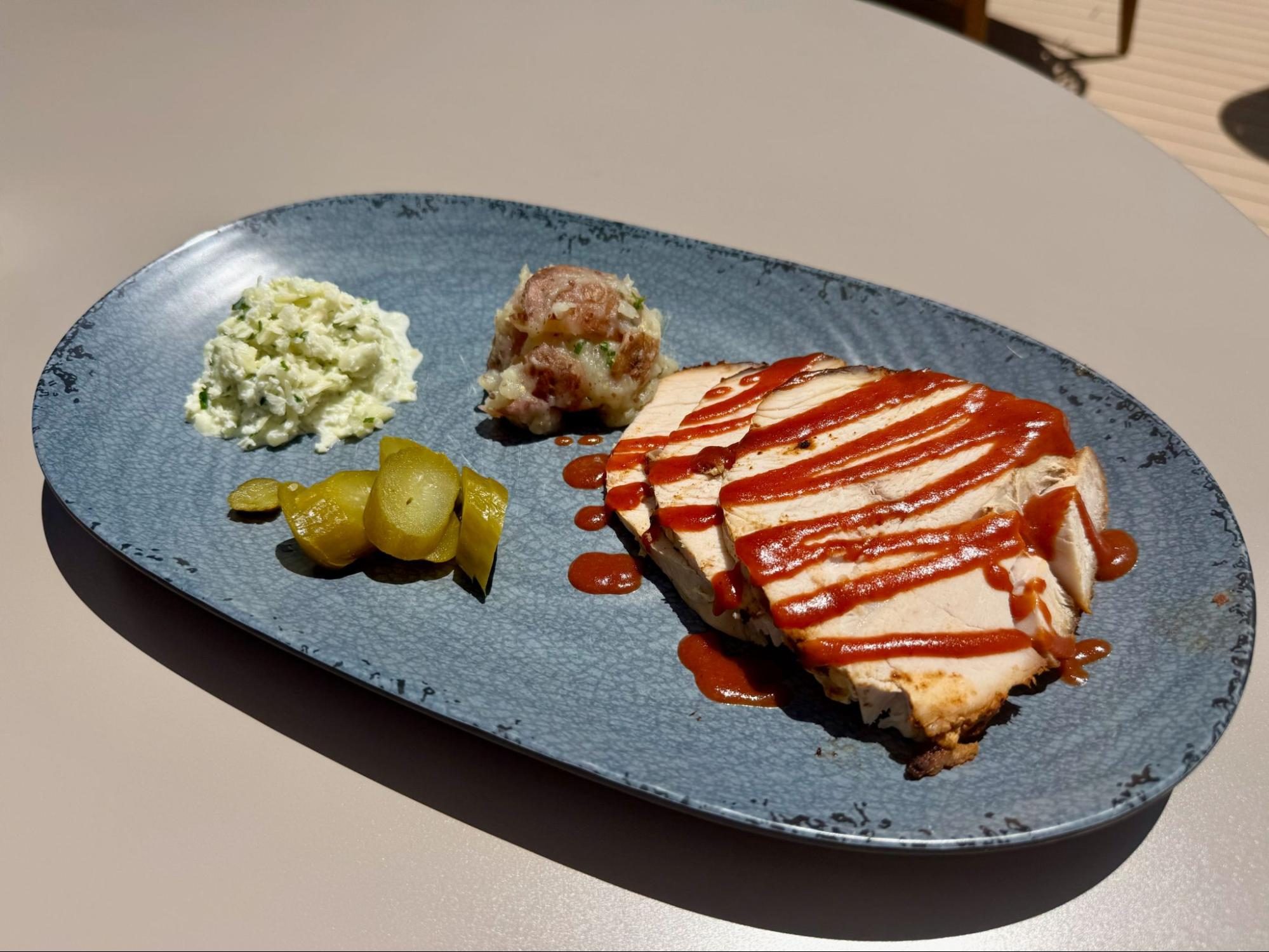 norwegian cruise line NCL Aqua indulge food hall turkey barbecue