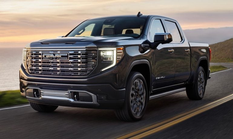 GMC Sierra crew cab truck