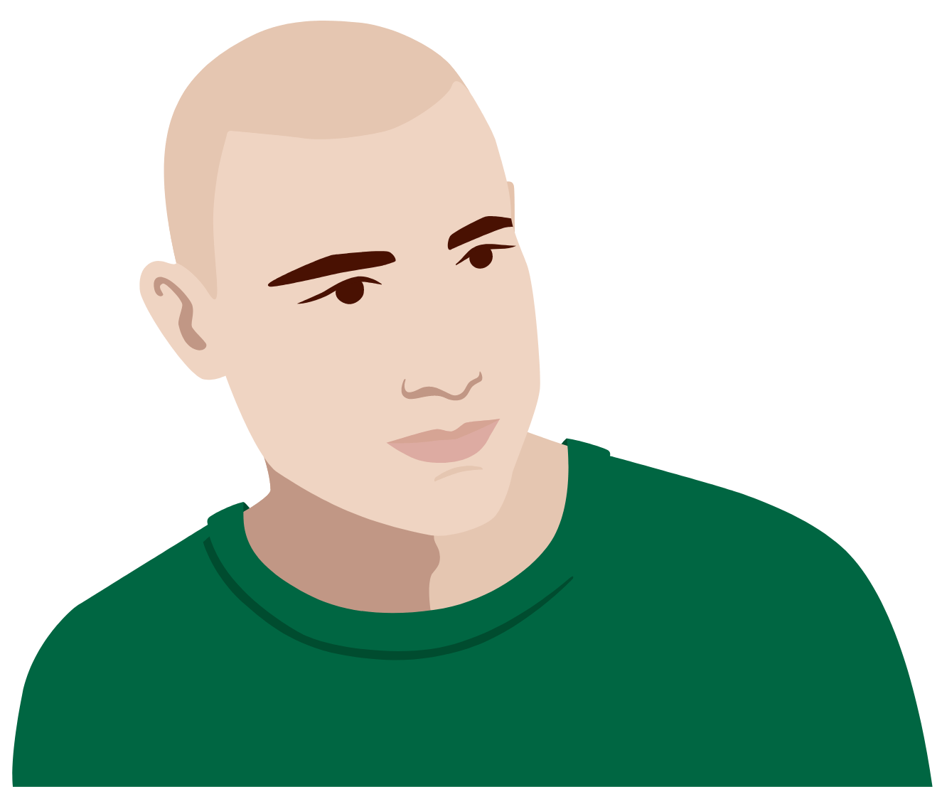 Clothing, T-Shirt, Head